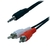 Matériels informatique câble MCL 2 x RCA Mâle vers Jack 3,5 mm Mâle 1.50m infinytech Réunion 1