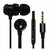 Accessoies téléphonie écouteurs VOLKANO Alloy Serie Noir VK-1007-BK infinytech Réunion 1