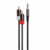 Matériels informatique câble RADIOLA Jack 3,5mm Mâle vers 2 RCA Mâle Nylon 1,5m Noir infinytech Réunion 01