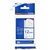 Consommables informatique cassette à ruban textile BROTHER TZe-FA3 Bleu sur Blanc 12 mm de large infinytech Réunion 01
