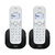 Téléphonie TELEPHONE DECT VTECH CD1551 DUO Blanc infinytech Réunion 02