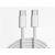Accessoires téléphonie câble GEEK MONKEY USB-C vers USB-C 1.5m Charge Rapide Blanc infinytech Réunion 01