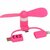 Accessoires mini ventilateur USB-C, micro USB et Lightning Rose infinytech Réunion 01