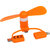 Accessoires mini ventilateur USB-C, micro USB et Lightning Orange infinytech Réunion 01