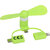 Accessoires mini ventilateur USB-C, micro USB et Lightning Vert infinytech Réunion 01