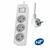 Matériels informatique rallonge multiprises PHILIPS 3 prises 1.5m Blanc infinytech Réunion 01