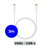 Accessoires téléphonie Câble VORTEX USB-C Mâle vers USB-C Mâle 3m Blanc infinytech Réunion 02