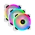 Matériels informatique CORSAIR Dual Light Loop LL120 RGB 120mm Blanc lot de 3 infinytech Réunion 01