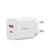 BASEUS Chargeur Compact 2 ports USB 20W Blanc infinytech Réunion 01