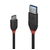LINDY 36916 Câble USB 3.2 Type-A vers Type-C 1m Noir infinytech Réunion 01