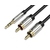 VENTION Câble Jack 3.5mm Mâle vers 2 x RCA 1.5m Noir infinytech Réunion 01