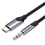 VENTION Câble USB-C Mâle vers Jack 3.5mm Mâle 1m Noir infinytech Réunion 01