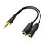 Matériels informatique adaptateur Jack 3.5 Mâle vers 2 x Jack 3.5 Femelle infinytech Réunion