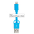 Matériels informatique câble Lightning USB BLUESTORK 9 cm Bleu infinytech Réunion 1