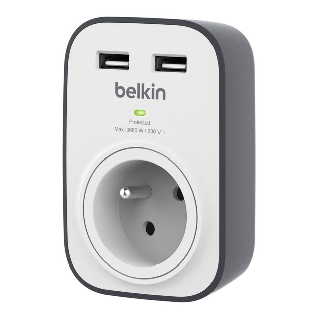 Multiprise parafoudre BELKIN 4 prises - infinytech-reunion