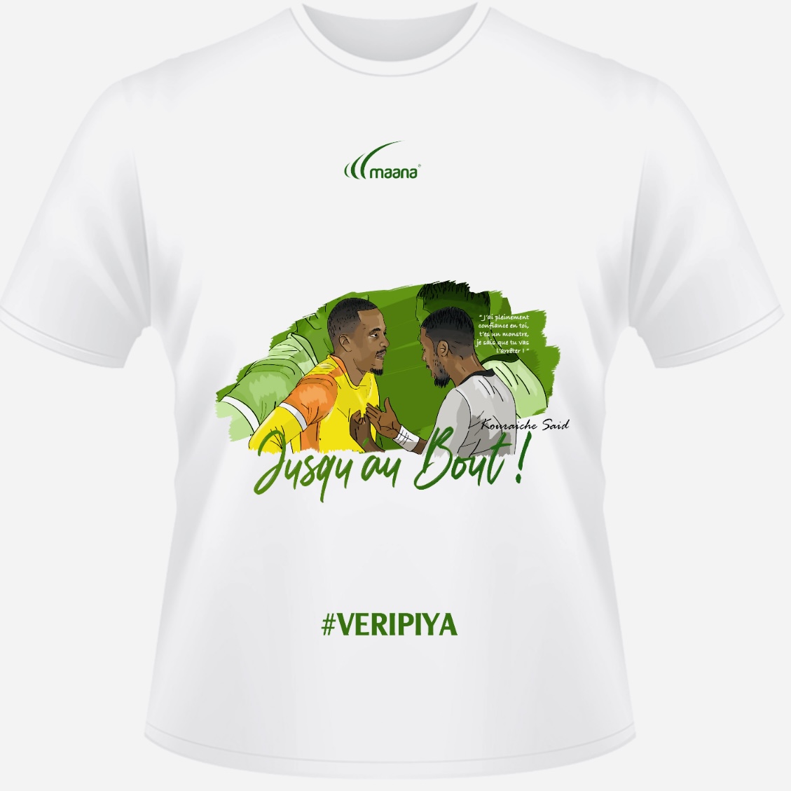 T-shirt Maana VERIPIYA SOLIDAIRE Jusqu\'au bout - Ben Boina