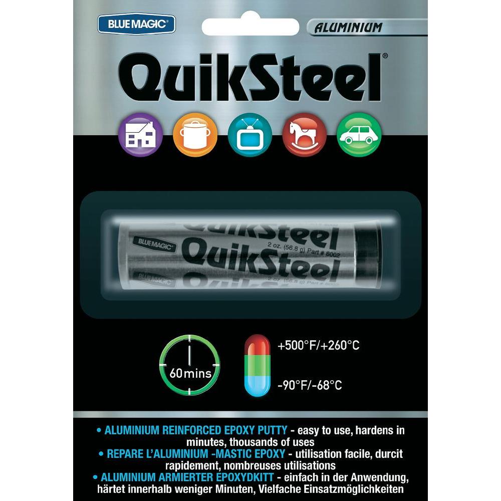 Quiksteel Spécial Aluminium 55 Grs | Mastic Epoxy | Hautes Températures | Soudure à Froid | Réf : 16402