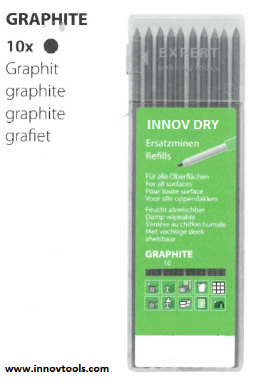 Recharge de 10 Mines INNOV DRY GRAPHITE 2B