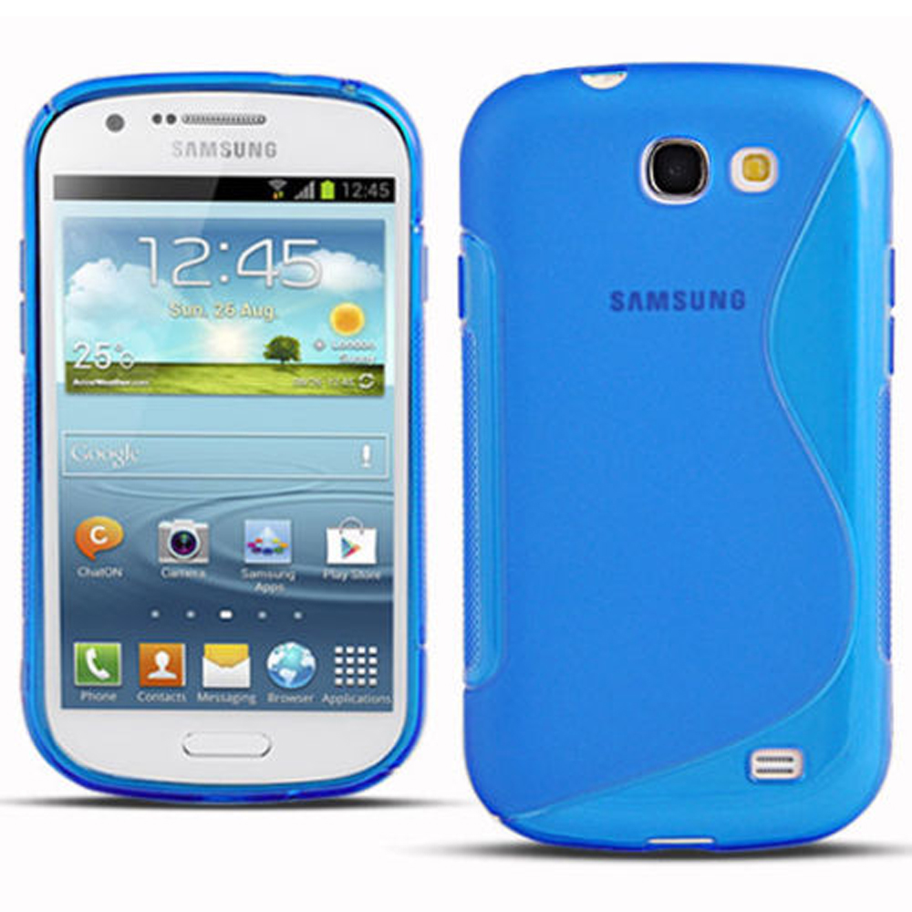 Samsung Galaxy Express I8730: Accessoire Housse Etui Pochette Coque S silicone gel - BLEU