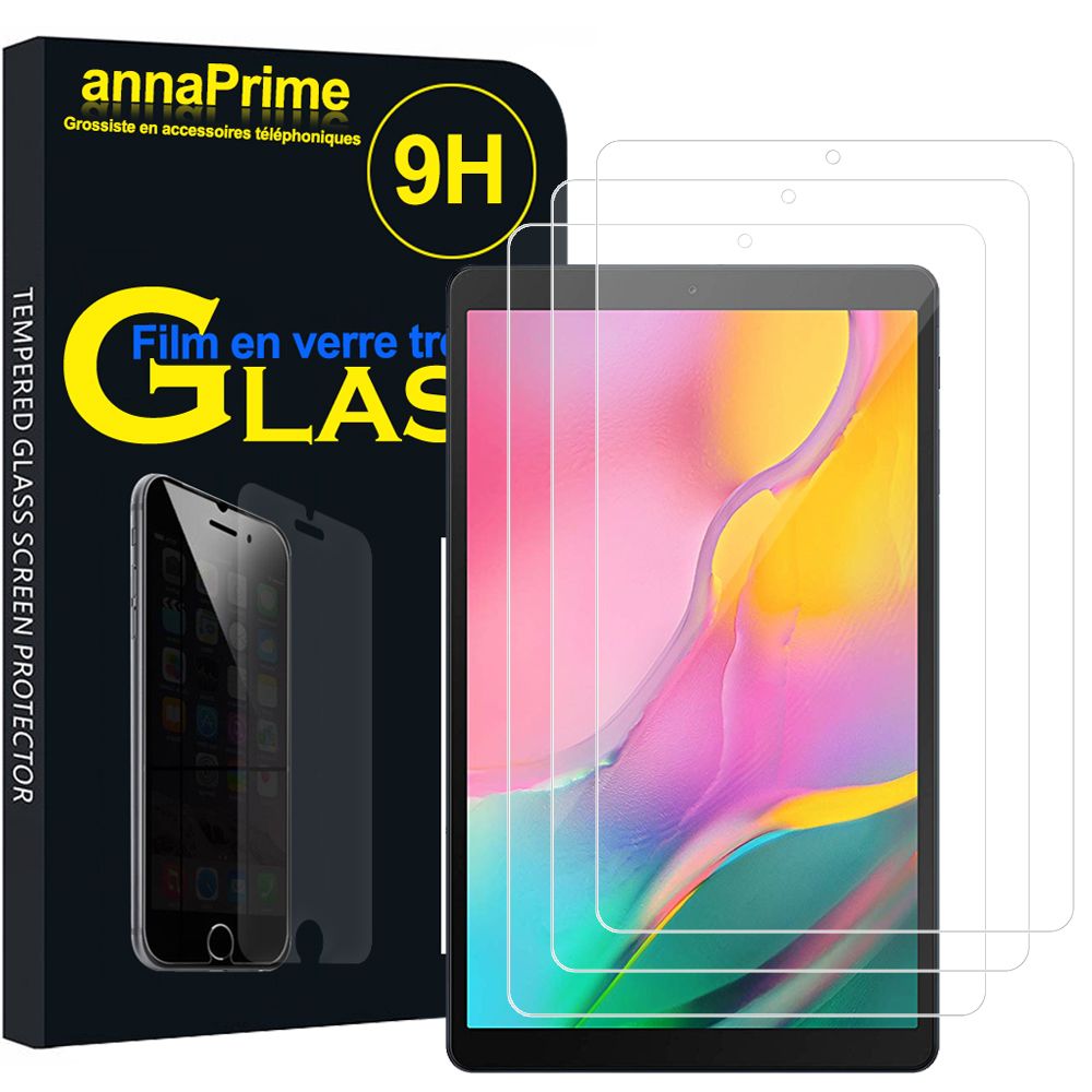 Samsung Galaxy Tab A 10.1 (2019) 10.1 SM-T510/ SM-T515 (non compatible  Galaxy Tab A 10.1 (2016)): Lot / Pack de 3 Films de protection d'écran  Verre Trempé - Samsung/Samsung Galaxy Tab A 10.1 (2019) 10.1 - VCOMP