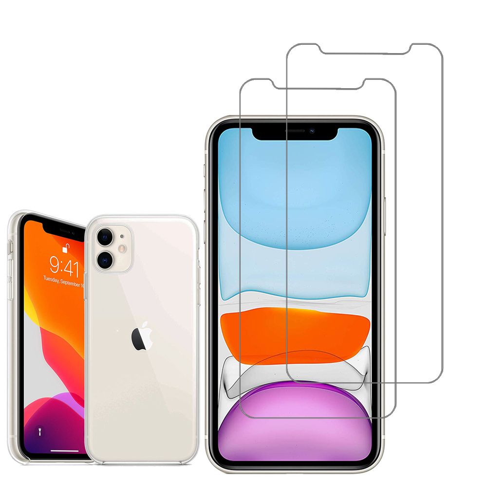 Coque pour Apple iPhone 11 + Verre Trempe - Protection Silicone