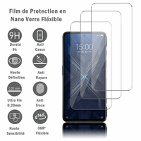 Xiaomi Black Shark 4/ Black Shark 4 Pro 6.67" [Les Dimensions EXACTES du telephone: 163.8 x 76.4 x 9.9 mm]: 3 Films Protection d'écran en Verre Nano Fléxible, Dureté 9H Inrayable Incassable Invisible Ultra Résistant