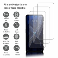 Xiaomi Black Shark 4S 6.67" [Les Dimensions EXACTES du telephone: 163.7 x 76.2 x 9.9 mm]: 3 Films Protection d'écran en Verre Nano Fléxible, Dureté 9H Inrayable Incassable Invisible Ultra Résistant