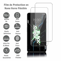 Xiaomi Black Shark 4S Pro 6.67" [Les Dimensions EXACTES du telephone: 163.7 x 76.2 x 9.9 mm]: 2 Films Protection d'écran en Verre Nano Fléxible, Dureté 9H Inrayable Incassable Invisible Ultra Résistant