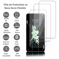 Xiaomi Black Shark 4S Pro 6.67" [Les Dimensions EXACTES du telephone: 163.7 x 76.2 x 9.9 mm]: 3 Films Protection d'écran en Verre Nano Fléxible, Dureté 9H Inrayable Incassable Invisible Ultra Résistant