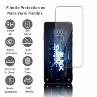 Xiaomi Black Shark 5 6.67" (non compatible avec Xiaomi Black Shark 5 RS) [Dimensions du téléphone: 163.8 x 76.3 x 10 mm]: 1 Film Protection d'écran en Verre Nano Fléxible, Dureté 9H Inrayable Incassable Invisible Ultra Résistant