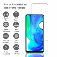 Xiaomi Poco M2 Pro 6.67" M2003J6CI [Les Dimensions EXACTES du telephone: 165.8 x 76.7 x 8.8 mm]: 1 Film Protection d'écran en Verre Nano Fléxible, Dureté 9H Inrayable Incassable Invisible Ultra Résistant