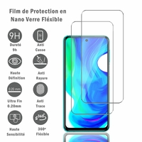 Xiaomi Poco M2 Pro 6.67" M2003J6CI [Les Dimensions EXACTES du telephone: 165.8 x 76.7 x 8.8 mm]: 2 Films Protection d'écran en Verre Nano Fléxible, Dureté 9H Inrayable Incassable Invisible Ultra Résistant