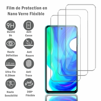Xiaomi Poco M2 Pro 6.67" M2003J6CI [Les Dimensions EXACTES du telephone: 165.8 x 76.7 x 8.8 mm]: 3 Films Protection d'écran en Verre Nano Fléxible, Dureté 9H Inrayable Incassable Invisible Ultra Résistant