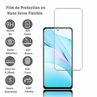 Xiaomi Mi 10T Lite 5G/ 10T Lite 6.67" M2007J17G (non compatible Xiaomi Mi 10 Lite 5G 6.57"): 1 Film Protection d'écran en Verre Nano Fléxible, Dureté 9H Inrayable Incassable Invisible Ultra Résistant