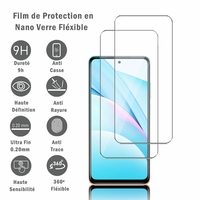 Xiaomi Mi 10T Lite 5G/ 10T Lite 6.67" M2007J17G (non compatible Xiaomi Mi 10 Lite 5G 6.57"): 2 Films Protection d'écran en Verre Nano Fléxible, Dureté 9H Inrayable Incassable Invisible Ultra Résistant