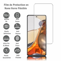 Xiaomi 11T/ 11T Pro 6.67" 21081111RG 2107113SG (non compatible Xiaomi Mi 11/ Mi 11 Pro 6.81"): 1 Film Protection d'écran en Verre Nano Fléxible, Dureté 9H Inrayable Incassable Invisible Ultra Résistant