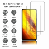 Xiaomi Poco X3 NFC/ Poco X3 6.67" M2007J20CG M2007J20CT MZB07Z0IN MZB07Z1IN MZB07Z2IN MZB07Z3IN MZB07Z4IN MZB9965IN M2007J20CI: 2 Films Protection d'écran en Verre Nano Fléxible, Dureté 9H Inrayable Incassable Invisible Ultra Résistant