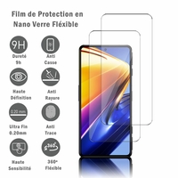 Xiaomi Poco F4 GT 6.67" 21121210G [Dimensions du téléphone: 162.5 x 76.7 x 8.5 mm]: 2 Films Protection d'écran en Verre Nano Fléxible, Dureté 9H Inrayable Incassable Invisible Ultra Résistant