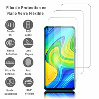 Xiaomi Redmi 10X 4G 6.53" M2003J15SC M2004J7AC (non compatible Xiaomi Redmi 10X 5G 6.57") [Les Dimensions EXACTES du telephone: 162.3 x 77.2 x 8.9 mm]: 3 Films Protection d'écran en Verre Nano Fléxible, Dureté 9H Inrayable Incassable Invisible Ultra R?