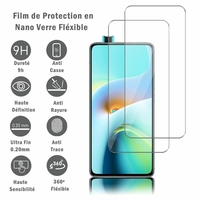 Xiaomi Redmi K30 Ultra 6.67" M2006J10C (non compatible Xiaomi Redmi K30) [Les Dimensions EXACTES du telephone: 163.3 x 75.4 x 9.1 mm]: 2 Films Protection d'écran en Verre Nano Fléxible, Dureté 9H Inrayable Incassable Invisible Ultra Résistant