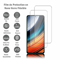 Xiaomi Redmi K40S 6.67" (non compatible avec Xiaomi Redmi K40/ K40 Pro): 2 Films Protection d'écran en Verre Nano Fléxible, Dureté 9H Inrayable Incassable Invisible Ultra Résistant