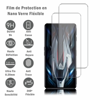 Xiaomi Redmi K50 Gaming/ K50 Gaming Edition/ K50G 6.67": 2 Films Protection d'écran en Verre Nano Fléxible, Dureté 9H Inrayable Incassable Invisible Ultra Résistant