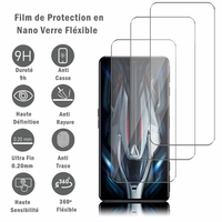 Xiaomi Redmi K50 Gaming/ K50 Gaming Edition/ K50G 6.67": 3 Films Protection d'écran en Verre Nano Fléxible, Dureté 9H Inrayable Incassable Invisible Ultra Résistant