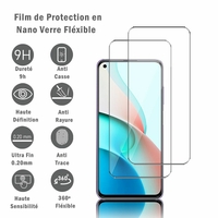 Xiaomi Redmi Note 9 5G 6.53" M2007J22C (non compatible Xiaomi Redmi Note 9/ Note 9 4G/ Note 9 Pro 5G): 2 Films Protection d'écran en Verre Nano Fléxible, Dureté 9H Inrayable Incassable Invisible Ultra Résistant
