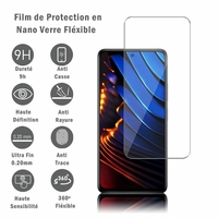 Xiaomi Poco X3 GT 6.6" 21061110AG (non compatible Xiaomi Poco X3 6.67"): 1 Film Protection d'écran en Verre Nano Fléxible, Dureté 9H Inrayable Incassable Invisible Ultra Résistant