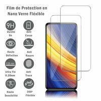 Xiaomi Poco X3 Pro 6.67" M2102J20SG M2102J20SI [Les Dimensions EXACTES du telephone: 165.3 x 76.8 x 9.4 mm]: 2 Films Protection d'écran en Verre Nano Fléxible, Dureté 9H Inrayable Incassable Invisible Ultra Résistant