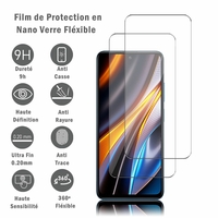 Xiaomi Poco X4 GT 6.6": 2 Films Protection d'écran en Verre Nano Fléxible, Dureté 9H Inrayable Incassable Invisible Ultra Résistant