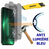 Apple iPhone 13 6.1" A2633 A2482 A2631 A2634 A2635 (non compatible avec iPhone 13 Pro/ 13 Pro Max/ 13 mini): Lot/ Pack de 2 Films Écran Verre Trempé Anti Lumière Bleu