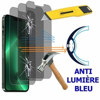Apple iPhone 13 6.1" A2633 A2482 A2631 A2634 A2635 (non compatible avec iPhone 13 Pro/ 13 Pro Max/ 13 mini): Lot/ Pack de 3 Films Écran Verre Trempé Anti Lumière Bleu