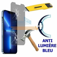 Apple iPhone 13 Pro 6.1" A2638 A2483 A2636 A2639 A2640 (non compatible avec iPhone 13/ 13 Pro Max/ 13 mini): 1 Film Écran Verre Trempé Anti Lumière Bleu